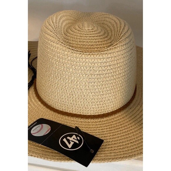 2024 MLB All Star Game Cowboy Straw Hat 47 Brand OSFA Beige NEW WITH TAGS - Picture 3 of 9